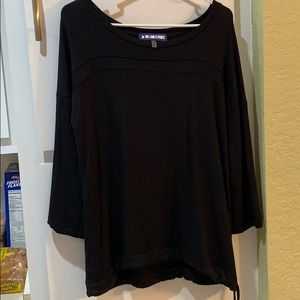 Black soft long sleeve top, nwot, xl